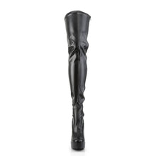 Load image into Gallery viewer, Tacones Pleaser ELECTRA-3000Z Negro Str Piel
