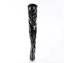 Load image into Gallery viewer, Tacones Pleaser ELECTRA-3023 Negro Str. Charol
