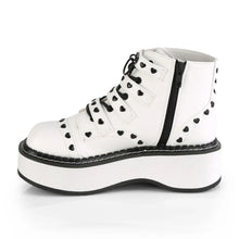 Load image into Gallery viewer, Botines Demonia EMILY-315 Blanco Piel vegana
