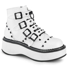 Load image into Gallery viewer, Botines Demonia EMILY-315 Blanco Piel vegana
