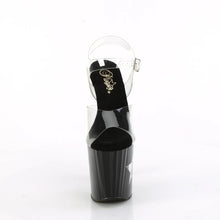 Load image into Gallery viewer, Tacones Pleaser ENCHANT-708LT-STAR Transparente Negro Plata
