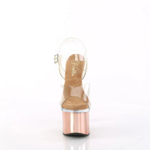 Carregar imagem no visualizador da galeria, Tacones Pleaser ESTEEM-708 Transparente Oro Rosa

