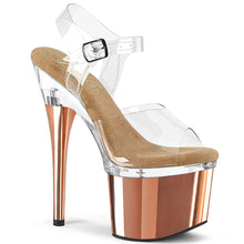 Carregar imagem no visualizador da galeria, Tacones Pleaser ESTEEM-708 Transparente Oro Rosa
