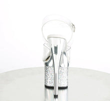 Load image into Gallery viewer, Tacones Pleaser ESTEEM-708CHLG Transparente Plata Cromo
