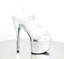 Load image into Gallery viewer, Tacones Pleaser ESTEEM-708CHLG Transparente Plata Cromo
