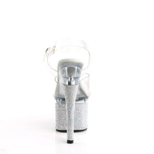 Load image into Gallery viewer, Tacones Pleaser ESTEEM-708DM Transparente Plata
