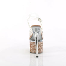 Load image into Gallery viewer, Tacones Pleaser ESTEEM-708LG Transparente Oro Rosa
