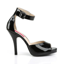 Load image into Gallery viewer, Tacones Pleaser Pink Label EVE-02 Negro Charol
