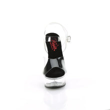 Load image into Gallery viewer, Tacones Pleaser EXCITE-608 Transparente Negro

