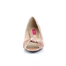 Load image into Gallery viewer, Tacones Pleaser Pink Label FAB-422 Rosa Nude Satin

