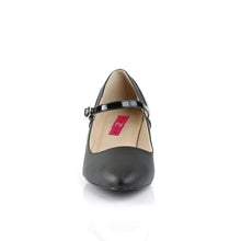 Load image into Gallery viewer, Tacones Pleaser Pink Label FAB-425 Negro Piel Sintética
