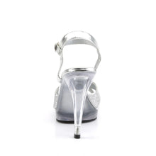 Carregar imagem no visualizador da galeria, Tacones Fabulicious FLAIR-419(G) Plata Purpurina Transparente
