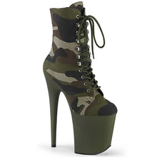 Load image into Gallery viewer, Tacones Pleaser FLAMINGO-1020CAMO Verde Camo Fabric

