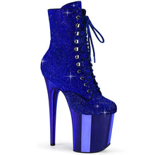 Load image into Gallery viewer, Tacones Pleaser FLAMINGO-1020CHRS Royal Azul Cromo
