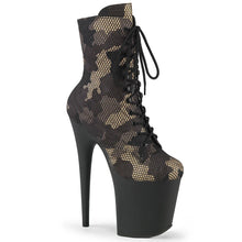 Load image into Gallery viewer, Tacones Pleaser FLAMINGO-1020CM Verde Camo Negro
