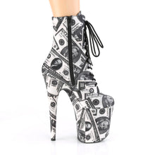 Carregar imagem no visualizador da galeria, Tacones Pleaser FLAMINGO-1020DP Blanco Negro Fabric
