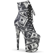 Carregar imagem no visualizador da galeria, Tacones Pleaser FLAMINGO-1020DP Blanco Negro Fabric
