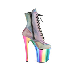 Load image into Gallery viewer, Tacones Pleaser FLAMINGO-1020RC Rainbow Reflective Cromo
