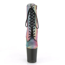 Carregar imagem no visualizador da galeria, Tacones Pleaser FLAMINGO-1020REFL Rainbow Reflective Negro

