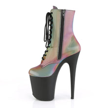 Carregar imagem no visualizador da galeria, Tacones Pleaser FLAMINGO-1020REFL Rainbow Reflective Negro
