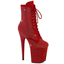 Load image into Gallery viewer, Tacones Pleaser FLAMINGO-1020RM Rojo Faux Suede
