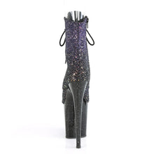 Carregar imagem no visualizador da galeria, Tacones Pleaser FLAMINGO-1021OMBG Morado Purpurina Negro
