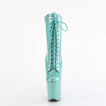 Load image into Gallery viewer, Tacones Pleaser FLAMINGO-1040GP Aguamarina Purpurina Charol

