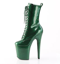 Load image into Gallery viewer, Tacones Pleaser FLAMINGO-1040GP Emerald Verde Purpurina
