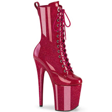 Load image into Gallery viewer, Tacones Pleaser FLAMINGO-1040GP Fuchsia Purpurina Charol
