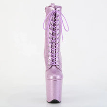 Load image into Gallery viewer, Tacones Pleaser FLAMINGO-1040GP Lilac Purpurina Charol
