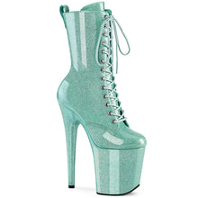 Load image into Gallery viewer, Tacones Pleaser FLAMINGO-1040GP Mint Purpurina Charol
