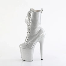 Load image into Gallery viewer, Tacones Pleaser FLAMINGO-1040GP Plata Purpurina Charol
