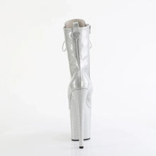 Load image into Gallery viewer, Tacones Pleaser FLAMINGO-1040GP Plata Purpurina Charol
