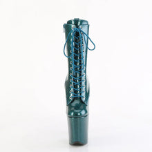 Load image into Gallery viewer, Tacones Pleaser FLAMINGO-1040GP Teal Purpurina Charol
