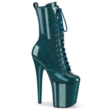 Load image into Gallery viewer, Tacones Pleaser FLAMINGO-1040GP Teal Purpurina Charol

