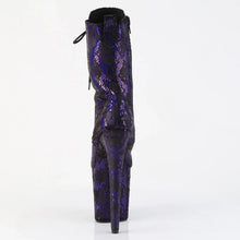 Load image into Gallery viewer, Tacones Pleaser FLAMINGO-1040SPF Morado Snake Print
