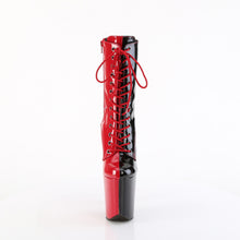 Load image into Gallery viewer, Pleaser FLAMINGO-1040TT Boots - Red-Black Patent / Red-Black
