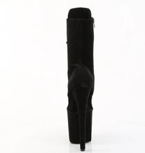 Load image into Gallery viewer, Tacones Pleaser FLAMINGO-1045VEL Negro Velvet
