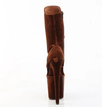 Load image into Gallery viewer, Tacones Pleaser FLAMINGO-1045VEL Marrón Velvet M
