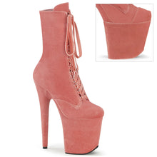 Load image into Gallery viewer, Tacones Pleaser FLAMINGO-1045VEL Dusty Rosa Velvet
