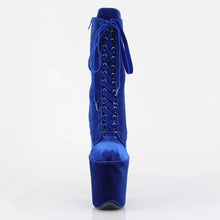 Load image into Gallery viewer, Tacones Pleaser FLAMINGO-1045VEL Navy Azul Velvet

