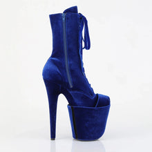 Load image into Gallery viewer, Tacones Pleaser FLAMINGO-1045VEL Navy Azul Velvet
