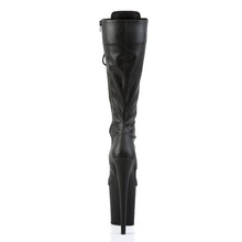 Carregar imagem no visualizador da galeria, Botas Pleaser FLAMINGO-2023 - Pele sintética preta elástica / Preto mate
