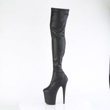 Carregar imagem no visualizador da galeria, Botas Pleaser FLAMINGO-3000 - Pele sintética preta / Preto mate
