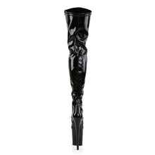 Load image into Gallery viewer, Pleaser FLAMINGO-3000 Boots - Black Stretch Patent / Black
