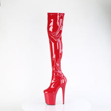 Carregar imagem no visualizador da galeria, Botas Pleaser FLAMINGO-3000 - Verniz vermelho elástico / Vermelho
