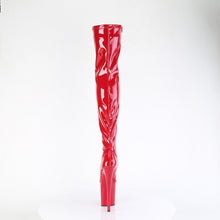 Carregar imagem no visualizador da galeria, Botas Pleaser FLAMINGO-3000 - Verniz vermelho elástico / Vermelho
