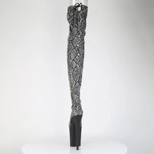Load image into Gallery viewer, Tacones Pleaser FLAMINGO-3008SP-BT Gris Negro Snake

