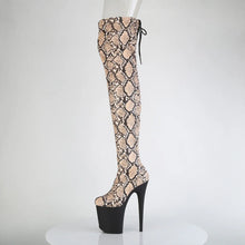 Load image into Gallery viewer, Tacones Pleaser FLAMINGO-3008SP-BT Tan Marrón Snake

