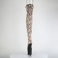 Load image into Gallery viewer, Tacones Pleaser FLAMINGO-3008SP-BT Tan Marrón Snake
